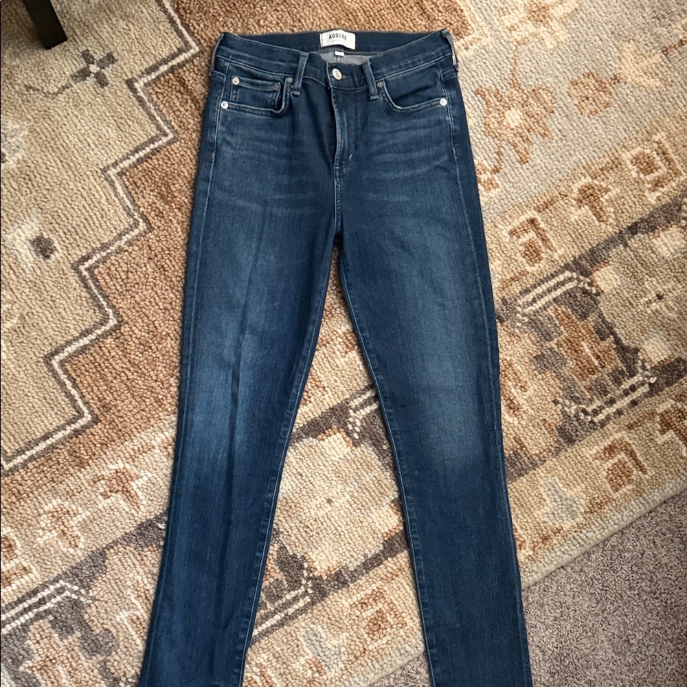 Agolde Dark Blue Skinny Jeans